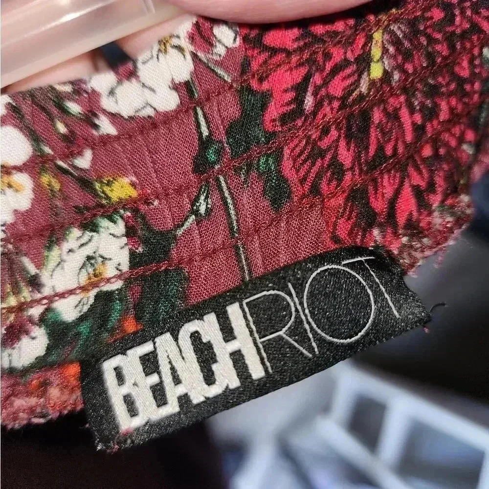 Beach Riot Colorful Floral Jogger Pants Boho Loungewear with Pockets S - Picture 5 of 7